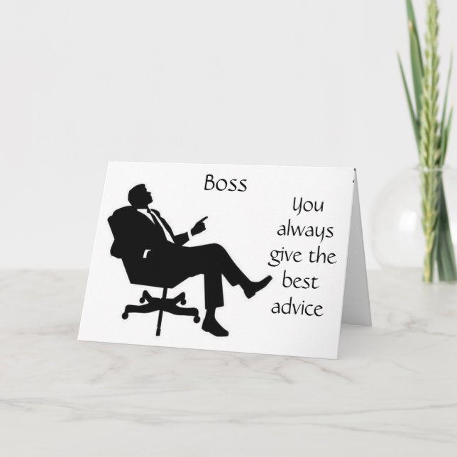**REALLY NICE** BIRTHDAY CARD FOR YOUR **BOSS** (Front)