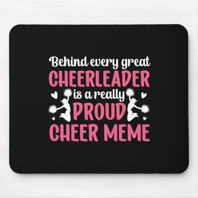 Really Proud Cheer Meme Of A Cheerleader Meme Gran Mouse Pad (Front)