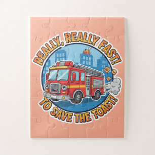 Really, Really Fast! To Save The Toast! - Funny Jigsaw Puzzle