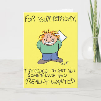 Really Wanted Card