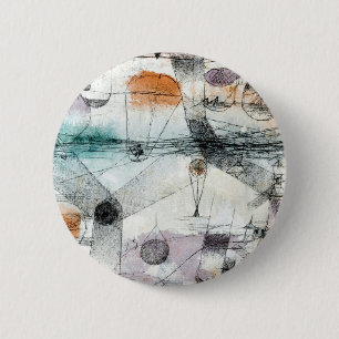 Realm of Air Paul Klee Abstract Expressionist 6 Cm Round Badge
