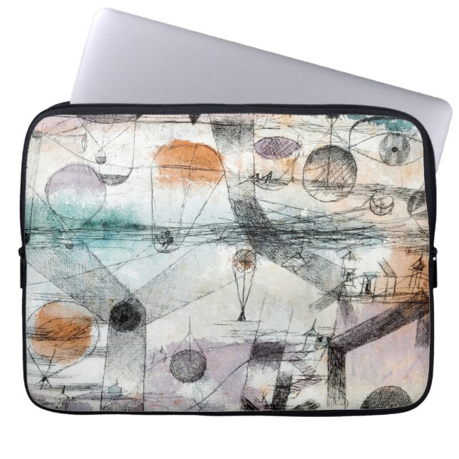 Realm of Air Paul Klee Abstract Expressionist Laptop Sleeve (Front)
