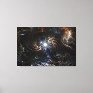 Realm Of Fractal Chaos CRTXR Canvas Print