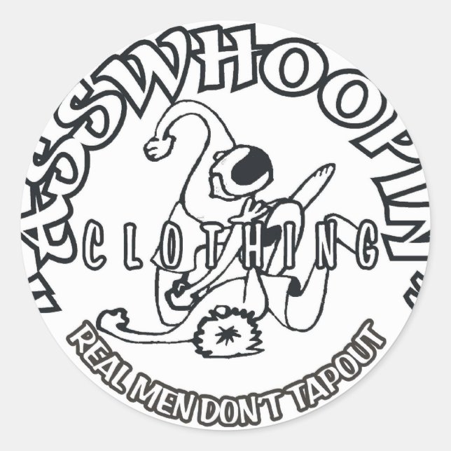 REALMENDONTTAPOUT CLASSIC ROUND STICKER (Front)