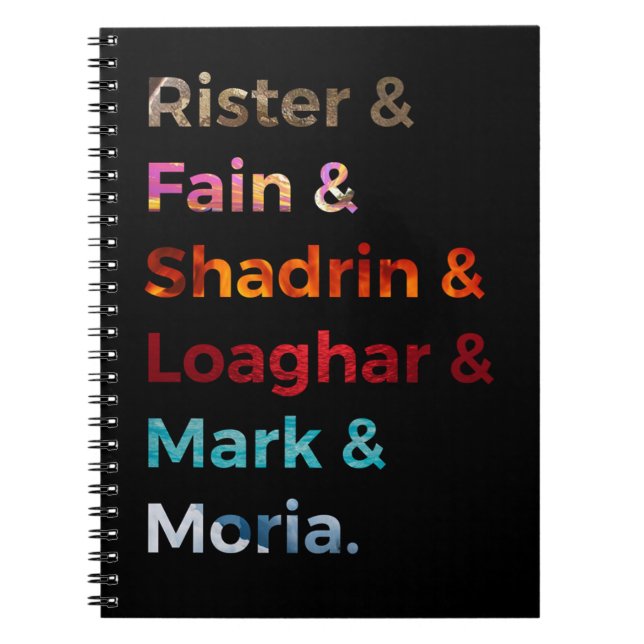 Realms Cast binder Notebook (Front)