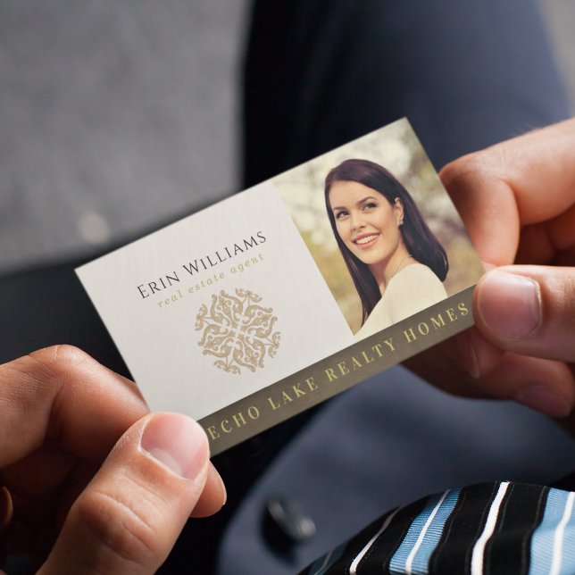 Realtor Add Your Logo & Photo | Real Estate Agent Business Card (Creator Uploaded)