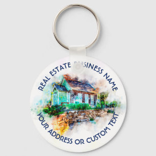 Realtor Agent Real Estate Agency And Business Name Key Ring