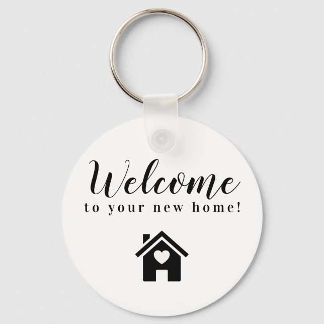 Realtor Closing Gift Welcome to your New Home  Key Ring (Front)