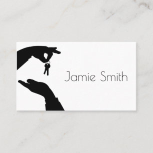 Realtor Estate Broker Sold Keys in Hand Business Card