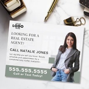 Realtor Farming Mailer Real Estate Marketing Logo Postcard