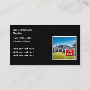 Realtor For Sale Sign Business Cards Design 