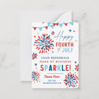 Realtor Fourth of July Pop by Thank you
