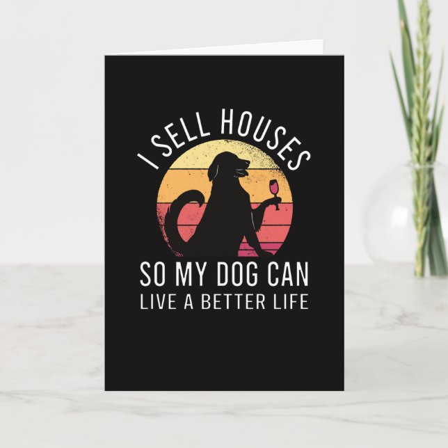 Realtor Gift for Dog Lover Card (Front)