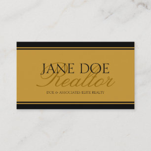 Realtor Gold Script - Available Letterhead - Business Card