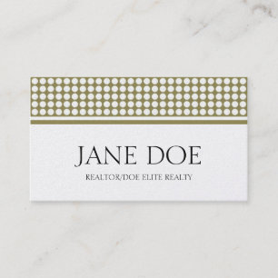 Realtor Golden Dot Design Business Card