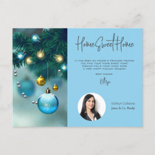 Realtor Home Sweet Home Holiday Greetings Postcard