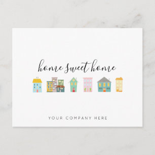 Realtor Home Sweet Home Promotional Postcard