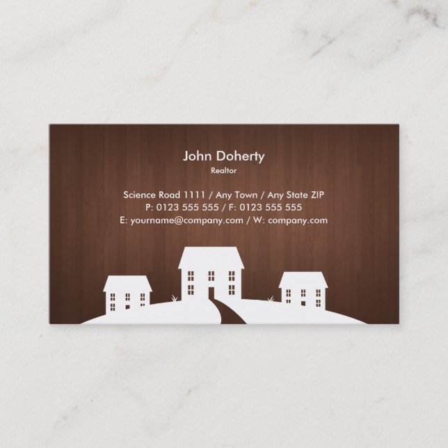 Realtor | Houses Business Card (Front)