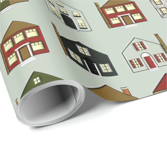 Realtor Houses Wrapping Paper (Roll Corner)