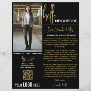 Realtor Introduction Real Estate Farming Letter Flyer