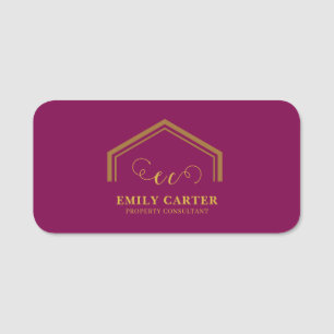 Realtor Logo Branding Identity Tag nametags