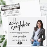Realtor Mailer Real Estate Marketing Logo Farming Postcard<br><div class="desc">The Realtor Mailer Real Estate Marketing Farming Hello Postcard, a powerful tool designed to elevate your real estate marketing efforts and foster strong connections within your community. This beautifully crafted real estate postcard is a perfect blend of professional aesthetics and personal touch, ideal for making a memorable impression on potential...</div>