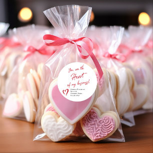 Realtor Marketing Valentine's Day Marketing Classic Round Sticker