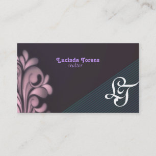 Realtor Monogram Business Cards