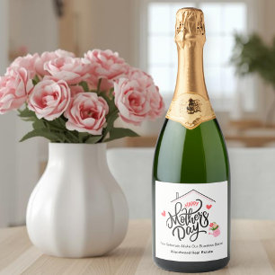 Realtor Mother's Day   Referrals Appreciation  Sparkling Wine Label