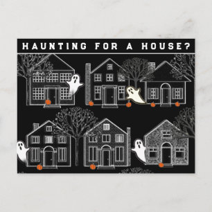 Realtor October Halloween Postcard