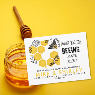 Realtor Open House Honey Bee Pop by Postcard