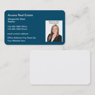 Realtor Photo Template Business Cards