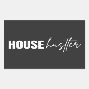 Realtor Professional House Hustler Rectangular Sticker