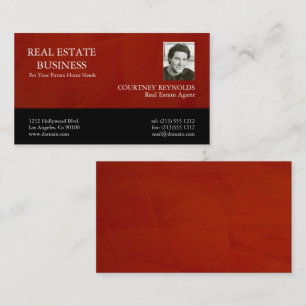 Realtor QR Code Marsala Plaster Business Card