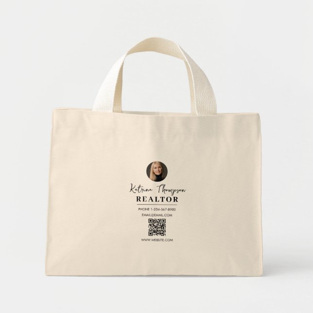 Realtor Real Estate Agent Gift Swag Photo Mini Tote Bag (Front)