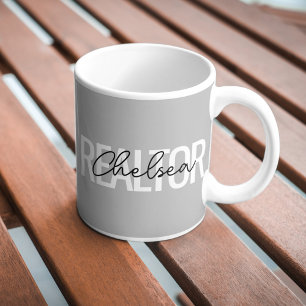 Realtor Real Estate Agent Personalised Name Coffee Mug