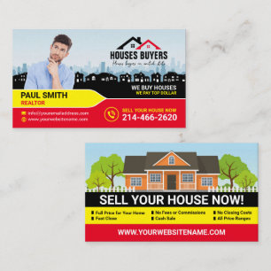 Realtor, Real Estate investor. Property Sale Business Card