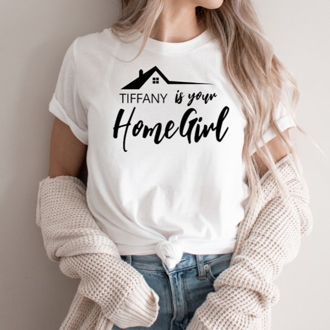 Realtor Real Estate Sales Home Girl Name T-Shirt (Creator Uploaded)