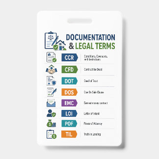 Realtor Study Aid, Real Estate Reference ID Badge