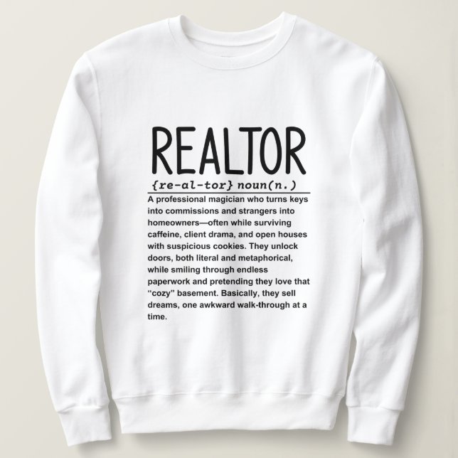 Realtor Sweatshirt (Design Front)
