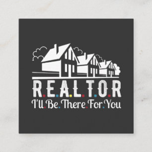 Realtor there for your House Square Business Card