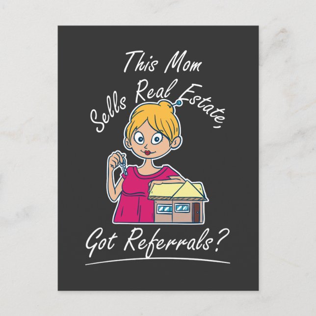 Realtor - This Mum Sells Real Estate Postcard (Front)