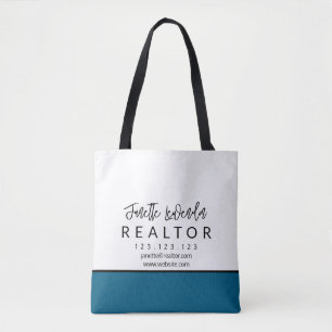 Realtor Tote Bag Personalised Business Tote Bag