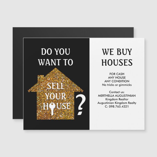 Realtor WE BUY HOUSES (Front/Back)