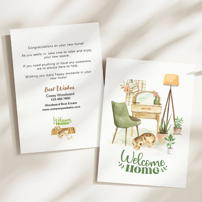 Realtor Welcome Home Congratulate Clients New Home Card (Creator Uploaded)
