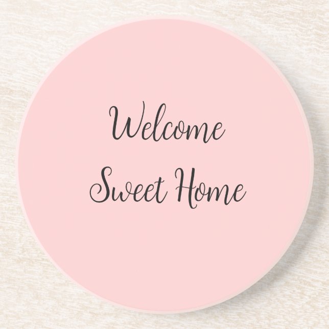 Realtor welcome home housewarming add your name te coaster (Front)