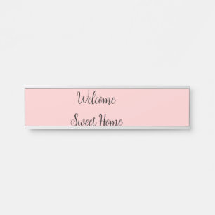 Realtor welcome home housewarming add your name te door sign