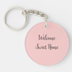 Realtor welcome home housewarming add your name te key ring