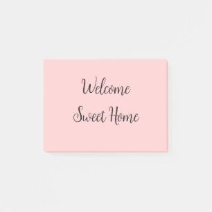 Realtor welcome home housewarming add your name te post-it notes