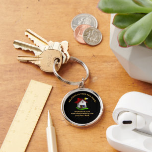 Realty Agent/Broker Keepsake Key Ring